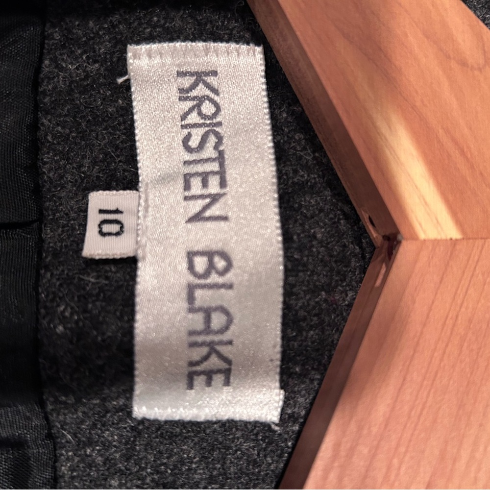 Heather black coat. Size 10 - Picture 2 of 3